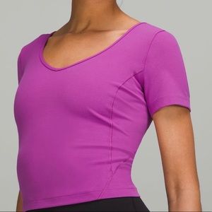 Lululemon Align Tee in Vivid Plum; new with tag